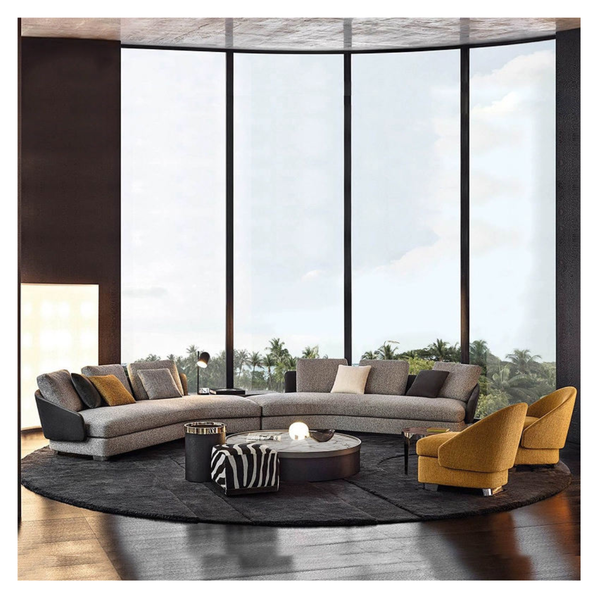 Storm Crescent Sectional Sofa